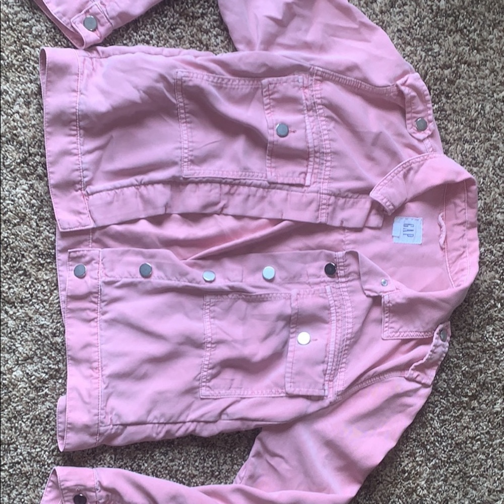 Pink :) GAP Denim-Feel Jacket